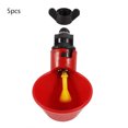 thumbnail image 3 of Bebedero de agua para pollo, 5 uds., bebedero automático de plástico para pájaros y pollos, solución innovadora, 3 of 8