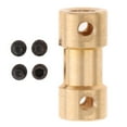 thumbnail image 2 of Último diseño de conector de motor de acoplamiento rígido de copa de eje flexible de latón de 4 mm a 4 mm, juego de 2 2 piezas, 2 of 8