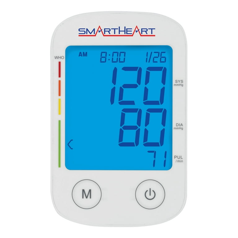 SmartHeart Digital Adult Arm Cuff Blood Pressure Monitor