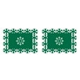 thumbnail image 2 of Sunjoy Tech 2Pcs Christmas Placemat Durable Reusable Snowflake Shaped Coaster for Festive Dining Table Decorations, 2 of 8