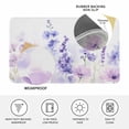 thumbnail image 4 of Spring Flowers Doormat Outdoor Entrance 24"x36", Watercolor Idyllic Lavender Purple Plant Absorb Moisture Dirt Door Mats, Non-Slip Rubber Backing Floor Mats Indoor, Low-Profile Front Door Rugs, 4 of 9