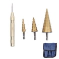 thumbnail image 2 of Cone Bit, 3pcs Étape Foret Étape Foret Étagé Bit de Forage Élever Votre Expérience, 2 of 14