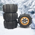 thumbnail image 4 of Neumáticos para vehículos RC, llantas hexagonales negras y naranjas para RC en coche de carretera para exteriores, 4 of 8