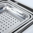 thumbnail image 5 of Thickened Stainless Steel Rectangular Tray Drainer Multifunctional Drying Plate Fried Chicken Plates Kitchen Accessories, 5 of 6