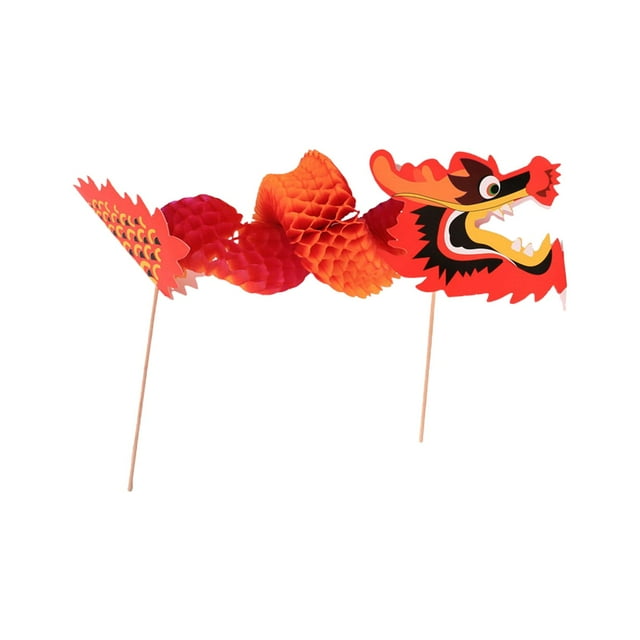 3D Chinese Paper Dragon Toys ,Handmade Puppet Kits Hanging ,DIY Set for Spring Festival