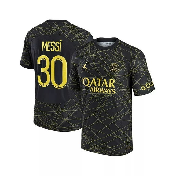 #30 Messi PSG Soccer Jersey 22/23 Messi 30 Black