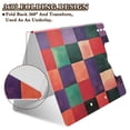 thumbnail image 2 of FORMRS A4 Clipboard Folder with Pen Holder Horizontal Foldable School Office Binder, Red and Purple Plaid Pattern, 2 of 9