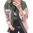 thumbnail image 2 of Fesfesfes Women Cardigan Women Casual Long Sleeve Stripe Patchwork Long Cardigan Tops Blouse Coat, 2 of 8