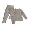 thumbnail image 1 of Gibobby Conjunto de ropa para bebé y niño Camiseta de manga larga de Color sólido para niños pequeños, pantalones, ropa de casa, ropa deportiva ajustada, conj(Gris, 6-12 Meses), 1 of 4