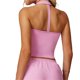 thumbnail image 2 of Chaleco de Yoga for mujer, ropa interior deportiva ajustada en forma de V for belleza en la espalda, chaleco deportivo for ejercicio de carrera, almohadilla for pechos extraíble, 2 of 7