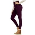 thumbnail image 1 of Leggings de mujer con forro polar y cintura alta - Pantalones de yoga cálidos para invierno, térmicos suaves, poliéster spandex, S-XXL, 1 of 3