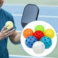 thumbnail image 1 of 7x pelotas de Pickleball, 40 agujeros, pelota hueca profesional para juegos de sancionados, canchas al aire libre, entrenamiento de adultos, Sharpla Pelota de pickleball, 1 of 8