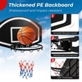 thumbnail image 5 of Resenkos Basketball Hoop,Basketball Stand Rack,Wall Mounted Basketball Set for Kids Teens Adults, 5 of 9