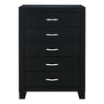 thumbnail image 2 of Global Furniture USA Reid Black Wood 5-Drawer Chest, 2 of 4