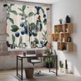 thumbnail image 5 of Blueberry Spring Leaves Kitchen Curtains 63 Inch Length, Beige Botanical Branches Tiers Curtains for Living Room Berdoom Bathroom, Light Filtering Drapes Window Treatment 2 Panels 42"Wx63"L, 5 of 8
