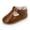 Coffee, variant on Yoyauz Baby Girl Mary Jane Shoes Anti Slip Rubber Sole Ballet Slippers Princess Dress Wedding Shoes Newborn Kids Shoes Toddler Shoes（0-12 Month）