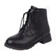 thumbnail image 1 of NECHOLOGY Botas Mujer Adulto Femenino Zapatos Botines para mujer Botines de moda con cordones negros impermeables de PU de tacón bajo para mujer de otoño e invierno 2022 (Black, 8), 1 of 7