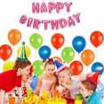 thumbnail image 4 of BIRLON 16 Inch Happy Birthday Balloons, Happy Birthday Banner, Dark Pink, 4 of 5