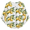 thumbnail image 4 of Lemon Branch Women's V-Neck Blouse With 3/4 Ruffled Bell Sleeves Casual Top Ladies Blouses, 4 of 7