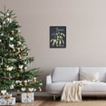 thumbnail image 2 of Merry Joy Cheer Holly Berries Holiday Graphic Art Black Framed Art Print Wall Art, 2 of 7