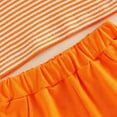 thumbnail image 6 of VNKIDY Baby Boys 2 Piece Polo Outfit Short Sleeve Stripe Polo Shirt With Bunny Carrot Embroidery Matching Loose Fit Shorts For Daily Wear Orange 0-6 months, 6 of 9