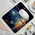 thumbnail image 2 of Galactic Space 8.3x9.8 Inch Square Non-Slip Rubber Bottom Mouse Pad, Desk Pad, Desk Mat - Printed Design for Office and Gaming, 2 of 6
