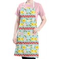 thumbnail image 5 of Pioneer Flower Floral Print Pattern Apron for Women and Men, Cotton Linen Waterproof with Pockets, Adjustable, 33x27 Inch for Kitchen, Gardening, BBQ, Salon, 5 of 6