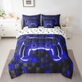 thumbnail image 2 of Castle Fairy Geometric Gamer Twin Bedding Sets,Honeycomb Hexagon Bedding Comforter Set, 2 of 8