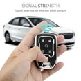 thumbnail image 5 of OFFCURVE Key Fob Cover with keychain for GMC Yukon/Yukon XL Terrain Acadia Sierra Key Fob Case for Chevy Chevrolet Suburban Tahoe Car Accessories Smart 6 Buttons Key Protector, Black, 5 of 6