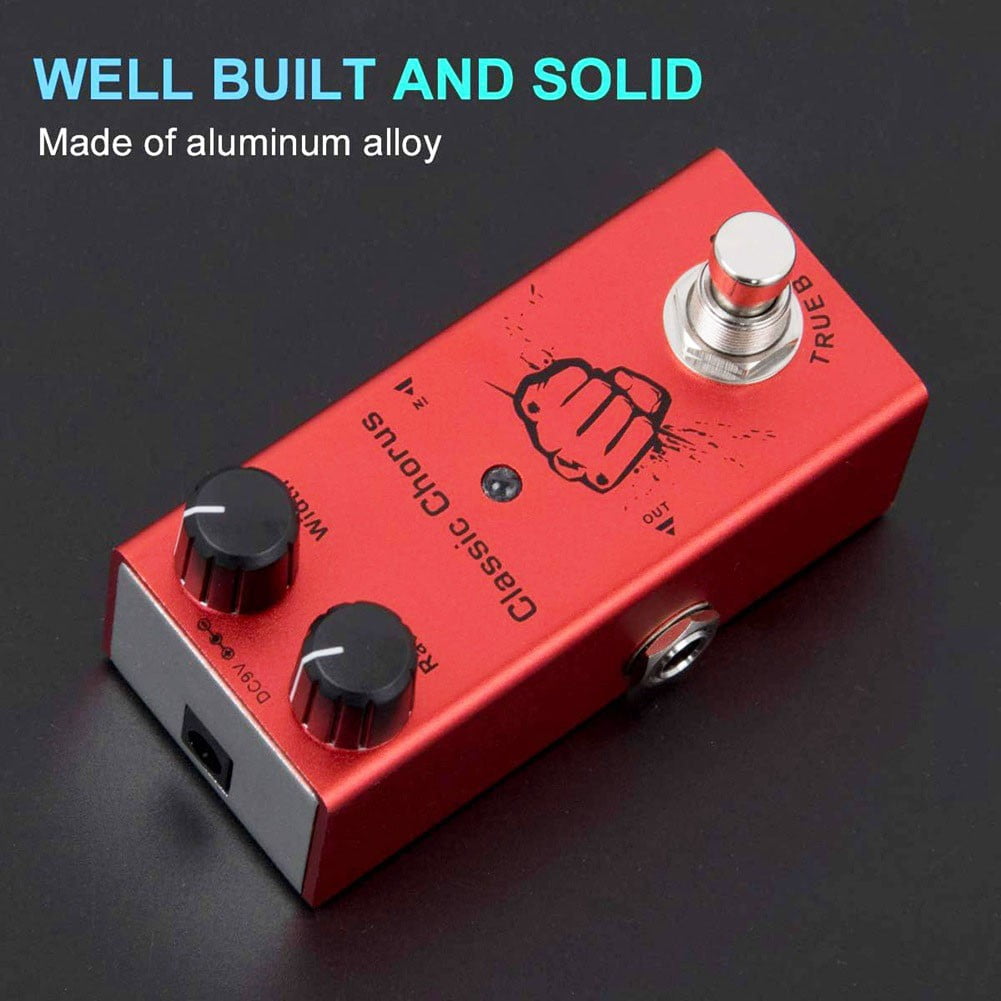 Portable Guitar Effect Pedal Distortion Delay Chorus Tremolo Digital Overdrive, Guitar Accessories