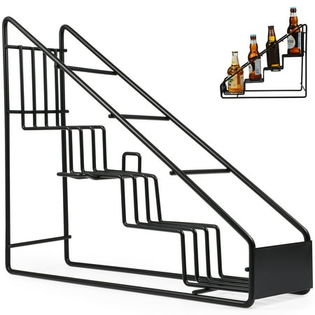 

TOYMYTOY Stainless Steel Sugar Syrup Shelf Desktop Syrup Display Organizer Stepped Storage Rack for Coffee Shop Home Kitchen