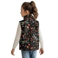 thumbnail image 3 of Uorisanigo Girls Boys Fleece Vest Kids Full-Zip Jacket Fashion Fall Winter Clothes Puffy Sleeveless Floral Dragonfly Jackets Vests Casual Lightweight Warm Outwear 2-12 Years, 3 of 7