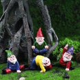 thumbnail image 3 of Yoga Miniature Garden Gnomes Fairy Garden Gnomes Figures Accessories Small Outdoor Garden Gnomes Gnomes Ornaments, 3 of 5