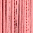 thumbnail image 1 of Ahgly Company Machine Washable Indoor Square Abstract Red Modern Area Rugs, 7' Square, 1 of 1