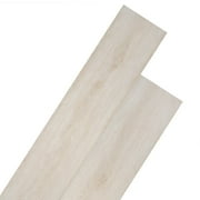 Andoer Self-adhesive PVC Flooring Planks 54 ft² 0.08" Oak White