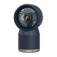 thumbnail image 2 of Summer Saving Clearance Small Fans Portable Fan Water Fan Built-in Battery +USB Power Supply Fan Spray Humidifying LED Digital Display Night for Office Household Outdoor, 2 of 7