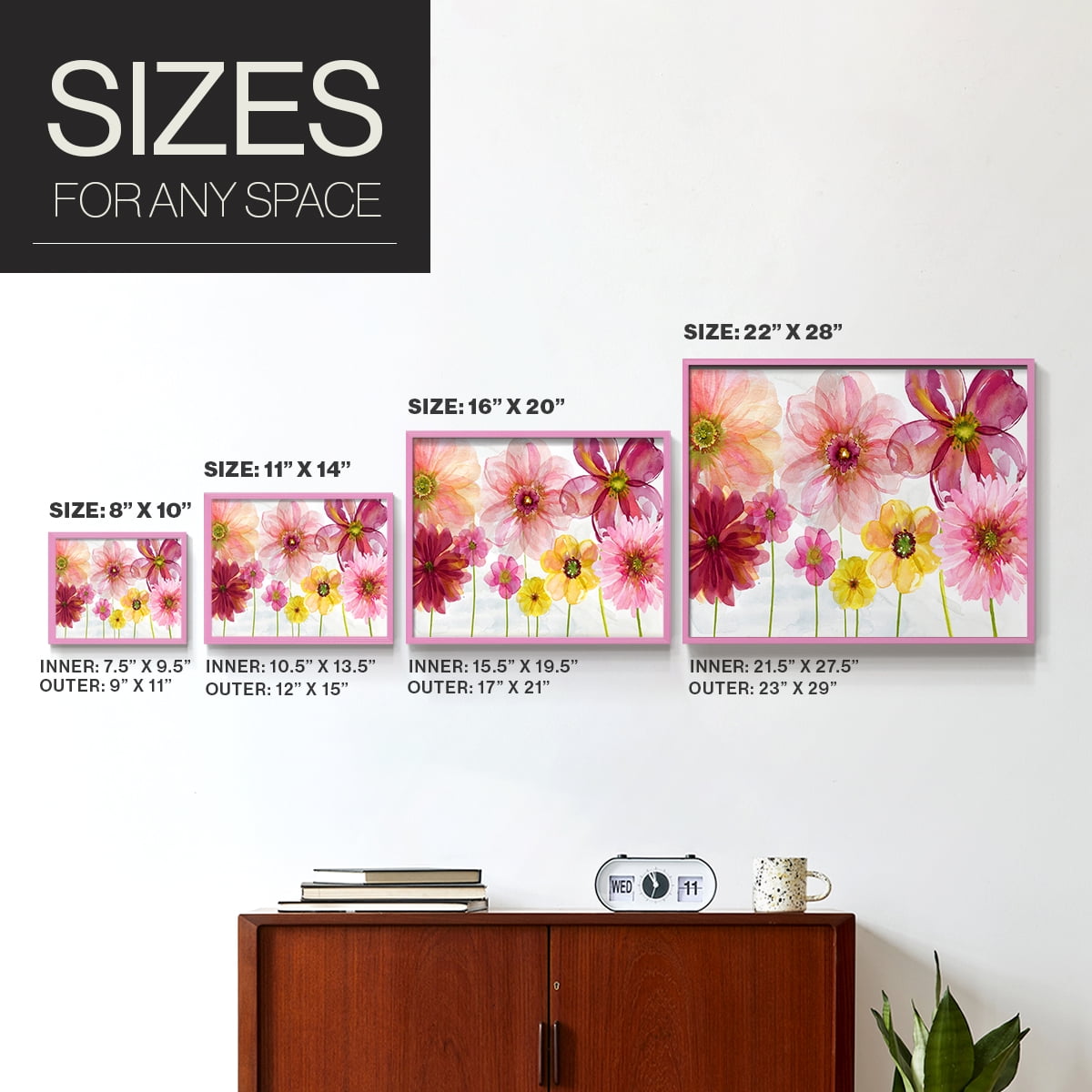 Pop Of Spring by Carol Robinson - Restickable Framed Giclée Print