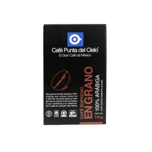 Café Punta del Cielo en Grano Tostado Cosecha Premium 1 kg