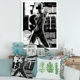 thumbnail image 3 of Designart 'Black and White Cyborg Body II' Modern Framed Art Print, 3 of 4