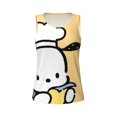 thumbnail image 4 of Cute Cartoon Pochacco Funny Workout Gym Fitness Weightlifting Gift Tank Top-Small, 4 of 5