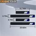 thumbnail image 2 of 4PCS Tri-Color Door Sill Protectors, Carbon Fiber Threshold Protection, Front/Rear Plate Step Guard, Anti-Scratch Entry Guard Sticker for Toyota Tacoma TRD 4Runner Rav4 (Blue), 2 of 6