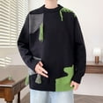 thumbnail image 4 of Men's Plus Size Casual Round Neck Solid Color Long Sleeve Sweater, 4 of 8