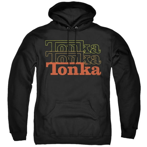 Tonka Fuzzed Repeat Adult Pullover Hoodie Sweatshirt Black