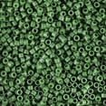 thumbnail image 2 of Miyuki Delica Seed Beads – Size 11/0 (1.6 mm), DB0797, Dyed Matte Opaque Olive, 7.2 g, Approx. 1440 Beads, 2 of 7