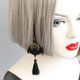 thumbnail image 5 of 1 par de pendientes de murciélago de Halloween con borlas colgantes de joyería para mujer, 5 of 7