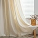 thumbnail image 2 of Cortinas con textura similar al lino bordadas estilo bohemio, diseño de bolsillo para varilla con función semiopaca para decoración del hogar de estilo bohemio chic, protección de privacidad para, 2 of 7