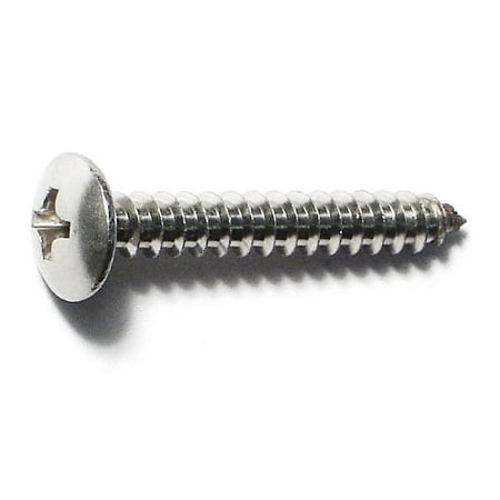 

#6 x 1 18-8 Stainless Steel Phillips Truss Head Sheet Metal Screws