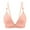 Khaki, variant on Molded Bra Women Three-Breasted Comfortable Lace Push up Together Daily Bra Underwear No Underwire V-Neck Full-Coverage Bra Feature Hook and Eye Closure Balconette Bra Style Y-386 , Pink-a S