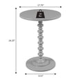 thumbnail image 3 of Convenience Concepts Palm Beach Table à Barreaux, Fini Bois Blanc, 3 of 5