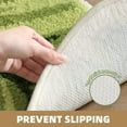 thumbnail image 4 of PABUBE Monstera Leaf Bathroom Rug, 20"x39", Cute Green Plush Bath Mat, Fluffy Soft & Absorbent, Non-Slip and Machine Washable Bath Rug for Bathroom Floor, 4 of 10